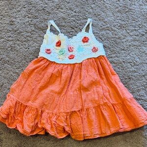 Haute Hippie Crochet top girls dress 3T
